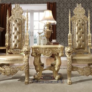 3 PC 2 KING CHAIRS AND END TABLE
